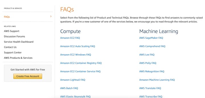 aws knowledge base example